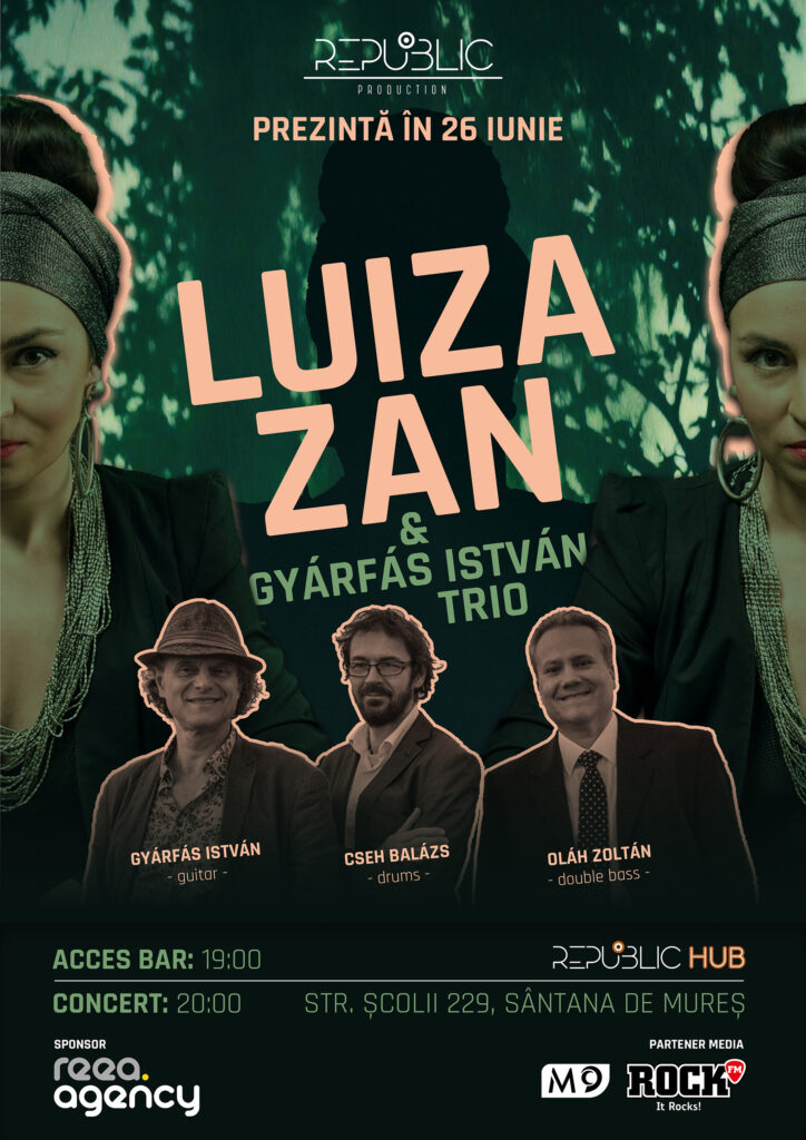 Luiza Zan și Gyárfás István Trio la Republic Hub